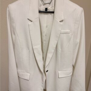 Elegant White Women's Blazer